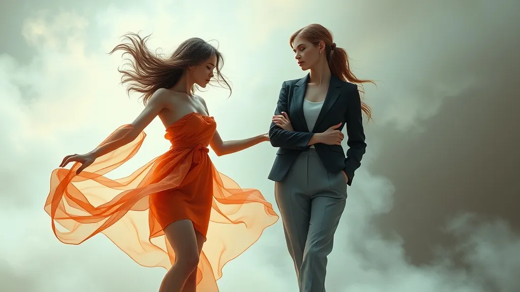 Dream symbol: two young women: symbolism: Balancing Opposing Forces