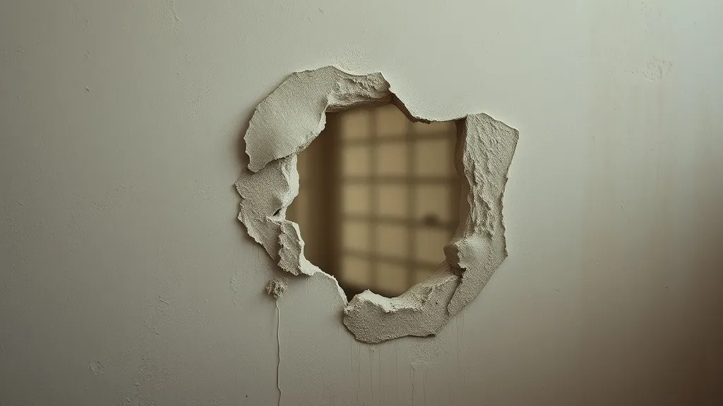 Dream symbol: patch on the wall: scenarios: Dream about a patch concealing damage someone else caused
