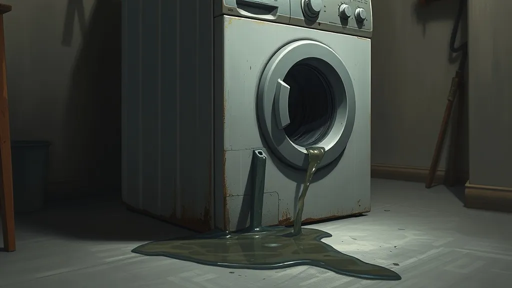 Dream symbol: water leak: scenarios: Dream about a leaking washing machine