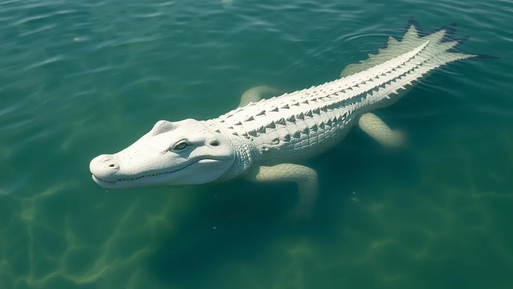 Dream symbol: white crocodiles: symbolism: Dreamscapes and Subconscious Landscape