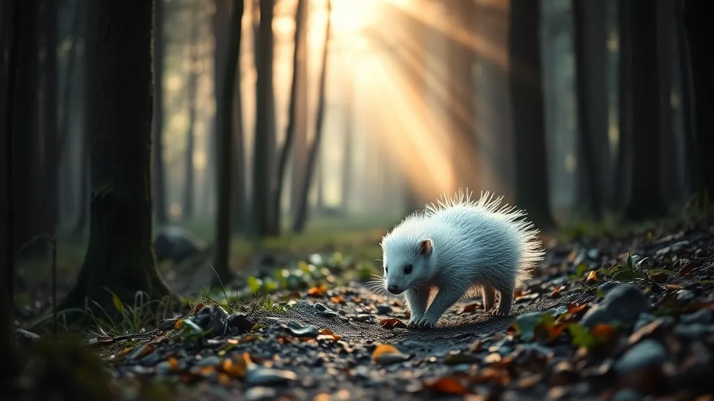 Dream symbol: white porcupine: scenarios: Dream about a White Porcupine Running Away