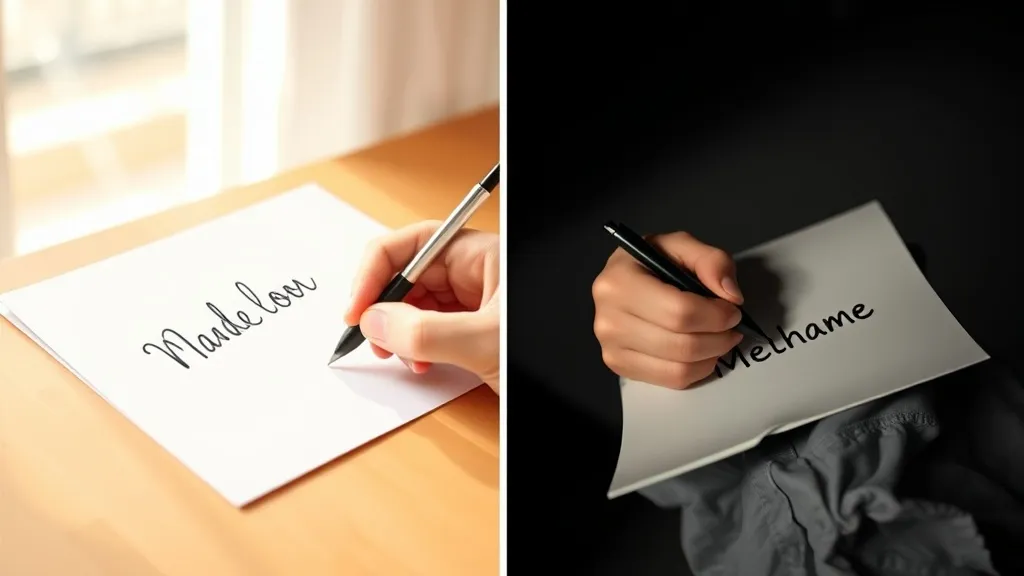 Dream symbol: writing your name: symbolism: Self-Identity and Self-Awareness