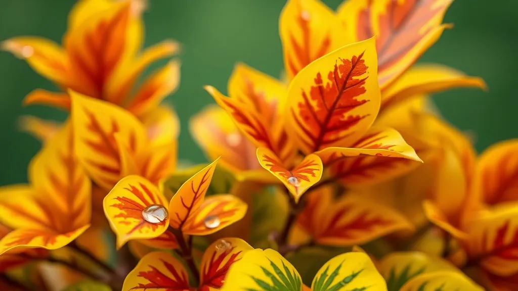 Dream symbol: yellow croton plant: symbolism: Transformation and Growth