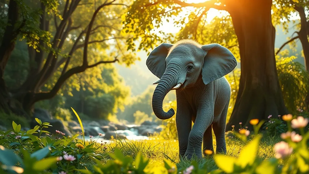 Dream symbol: real baby elephant: scenarios: Dream of a Real Baby Elephant in the Wild