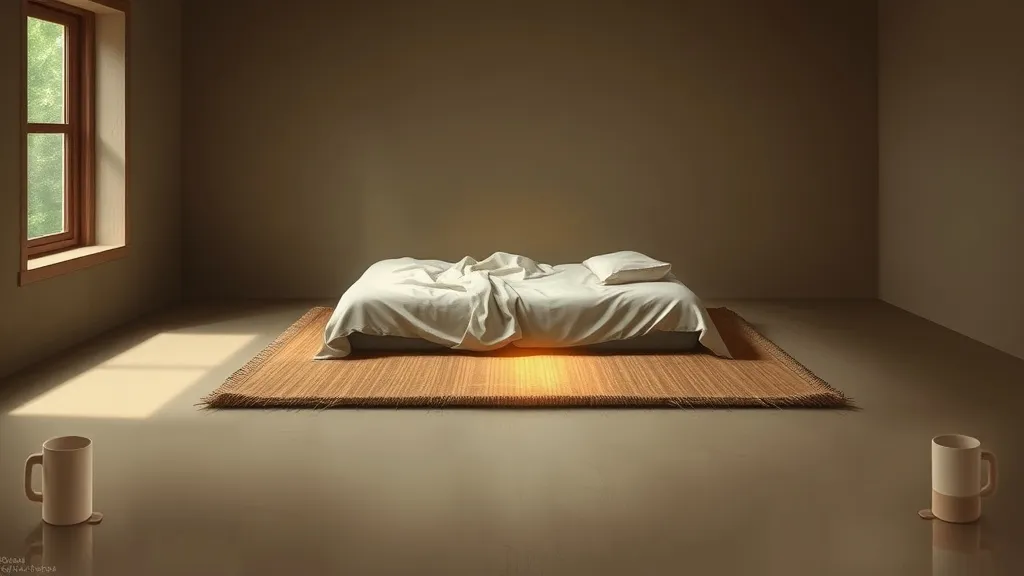 Dream symbol: room with mat and bed: symbolism: Space for Self-Reflection and Introspection