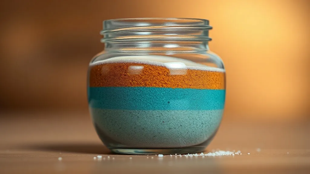 Dream symbol: three colorful shades of sand: scenarios: Dream about A Glass Jar Filled with Three Colorful Shades of Sand