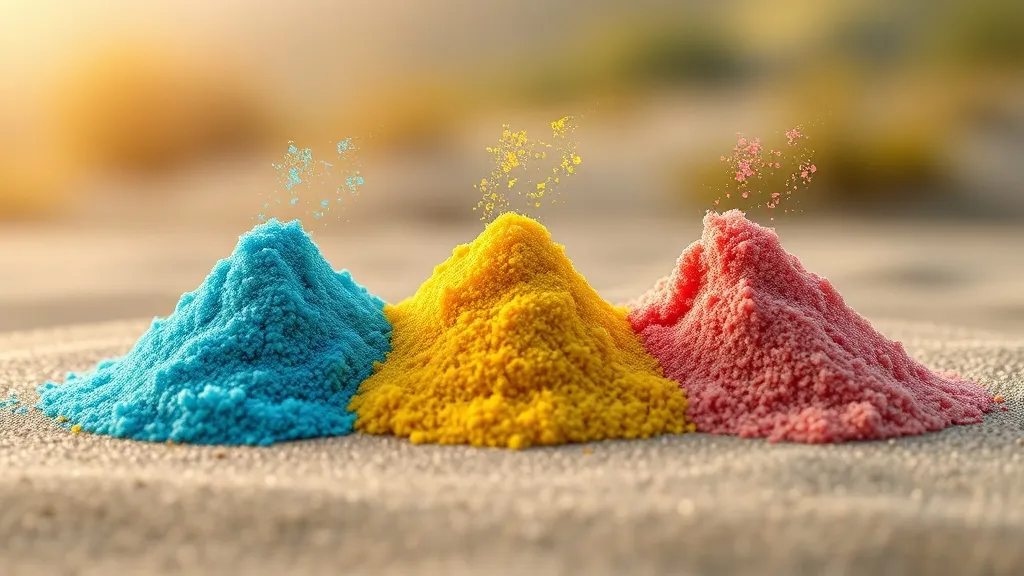 Dream symbol: three colorful shades of sand: symbolism: Transformation Through Natural Elements
