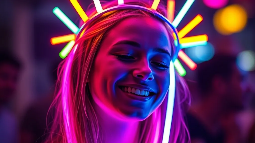 Dream symbol: glow stick headpiece: demographics: Ravers and EDM Fans