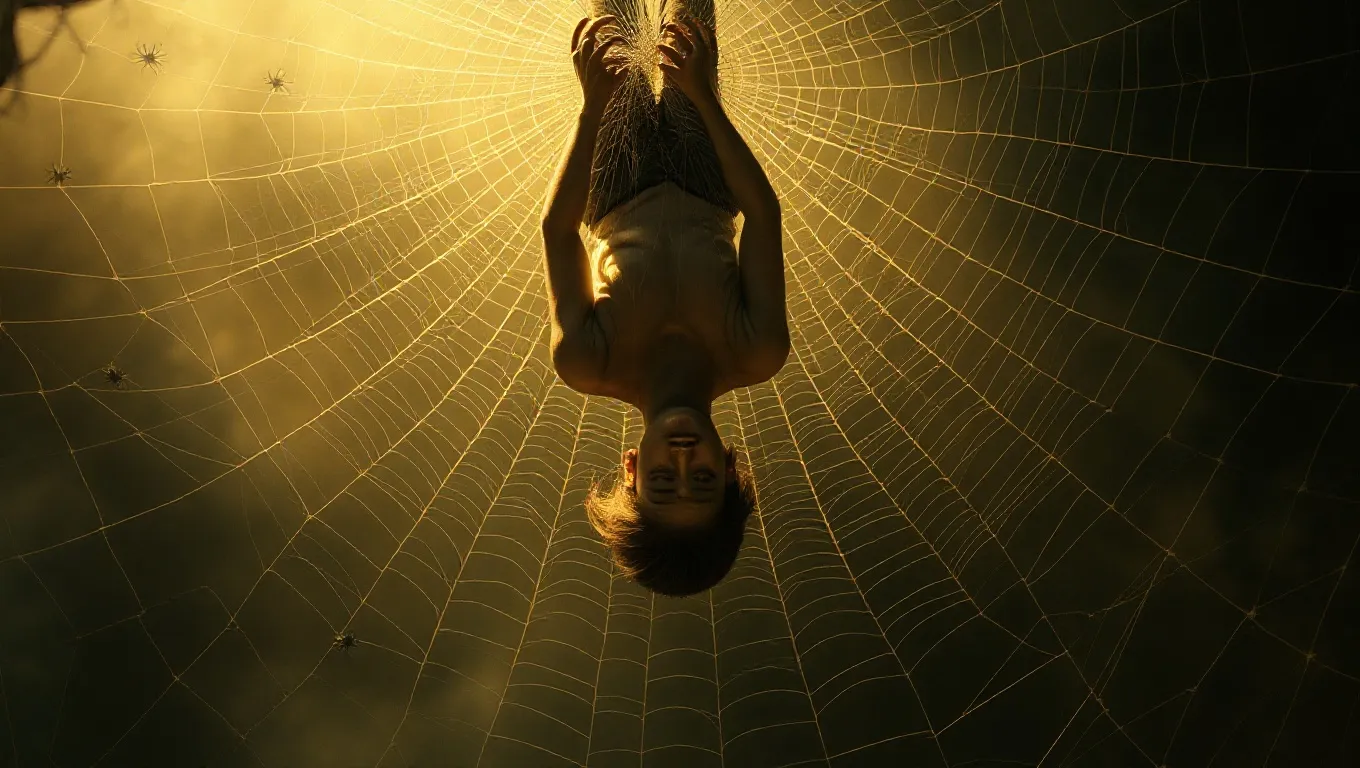 Dream symbol: hanging upside down: scenarios: Dream of Hanging Upside Down in a Spider’s Web Dream symbol: hanging upside down: scenarios: Dream of Hanging Upside Down in a Spider’s Web