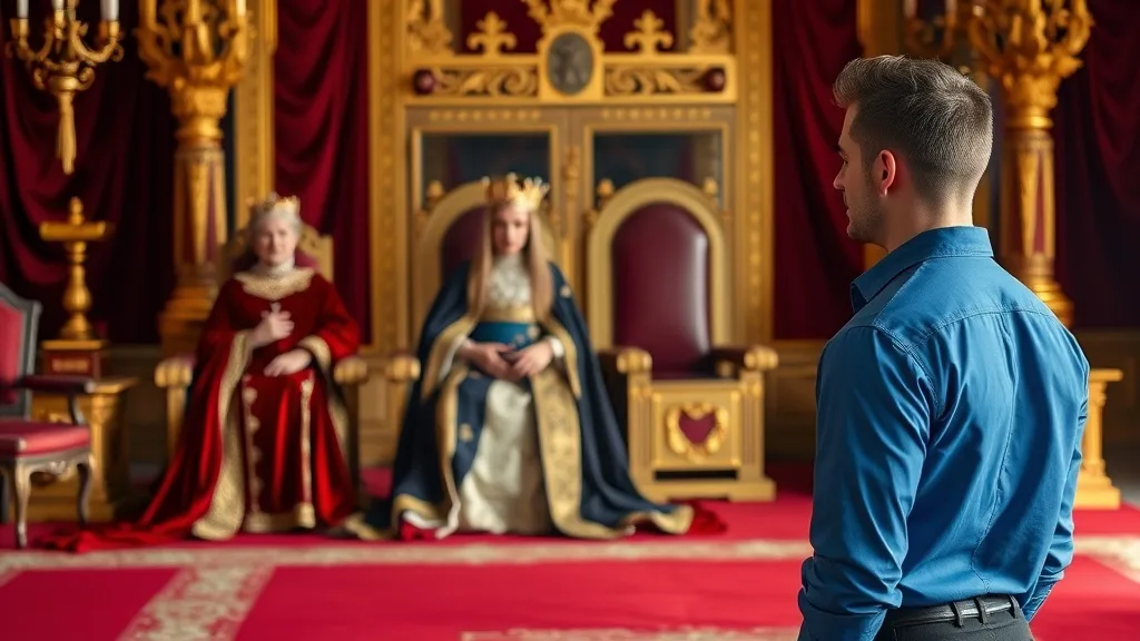 Dream symbol: king's regalia: scenarios: Dream of bowing or curtsying to a king or queen