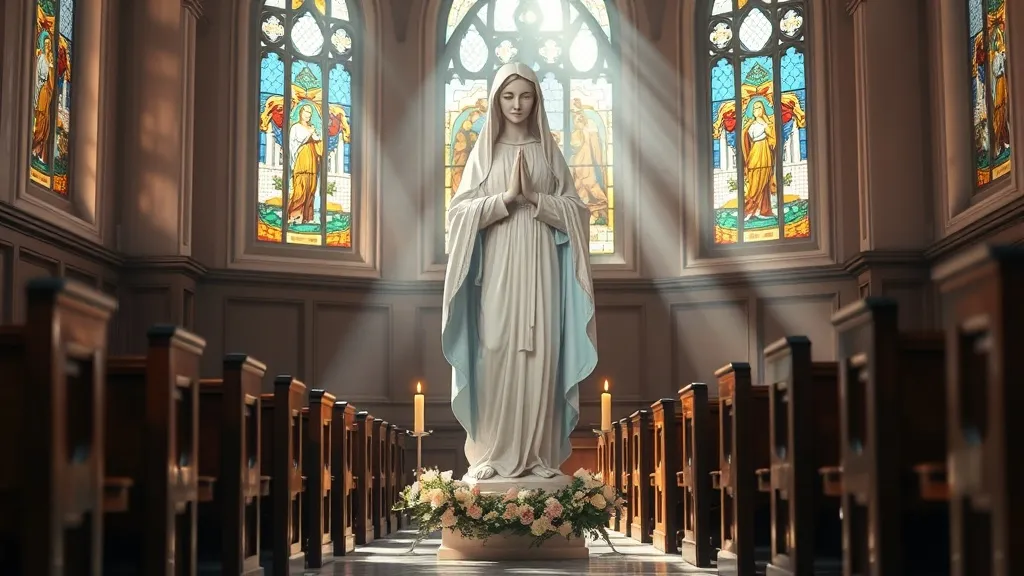 Dream symbol: mother mary statue: scenarios: Dream of Mother Mary Statue in a Church