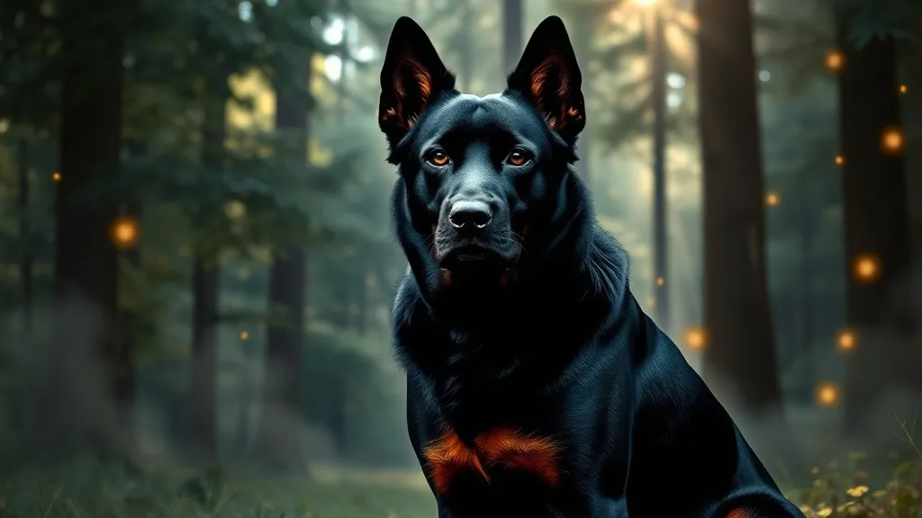 Dream symbol: black dog with tan chest: intro