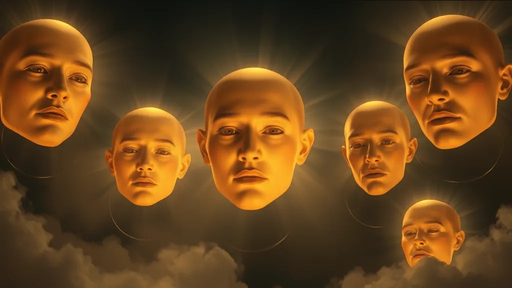 Dream symbol: enlarged glowing faces: scenarios: Dream of Enlarged Glowing Faces Radiating Light