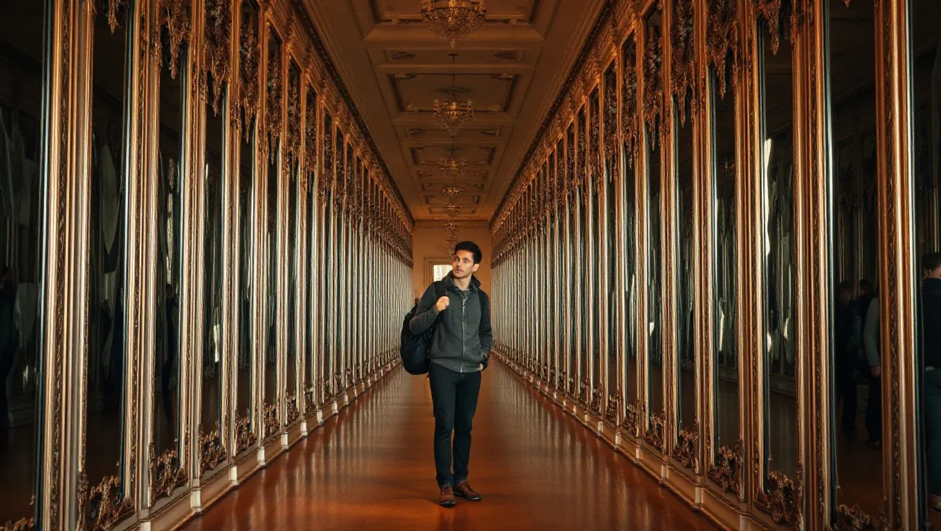 Dream symbol: hallways with mirrors: demographics: Travelers and Expats Dreaming of Mirror Hallways Dream symbol: hallways with mirrors: demographics: Travelers and Expats Dreaming of Mirror Hallways