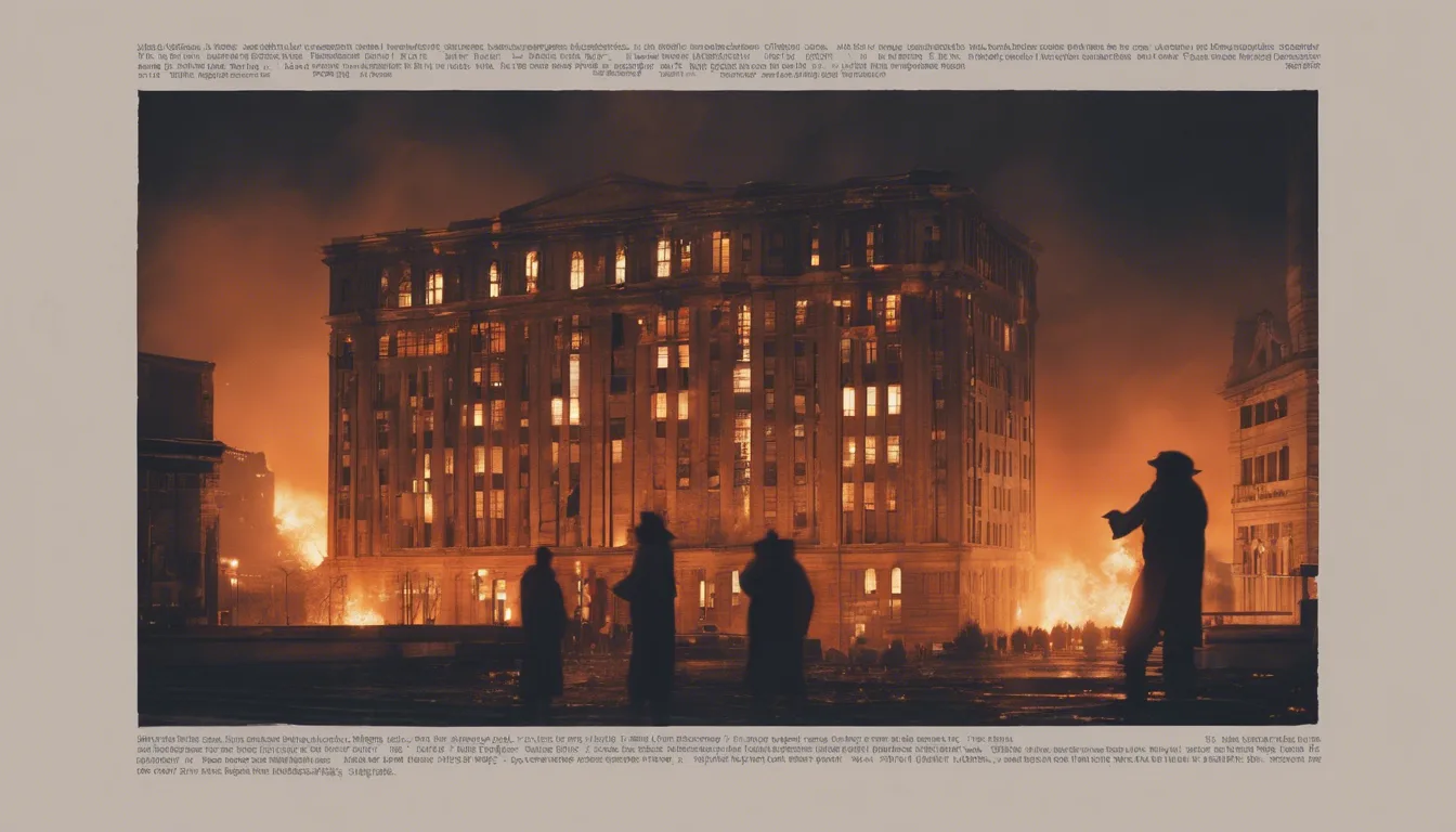 Dream symbol: building collapsing: scenarios: Dream about Building Being Burned Down
