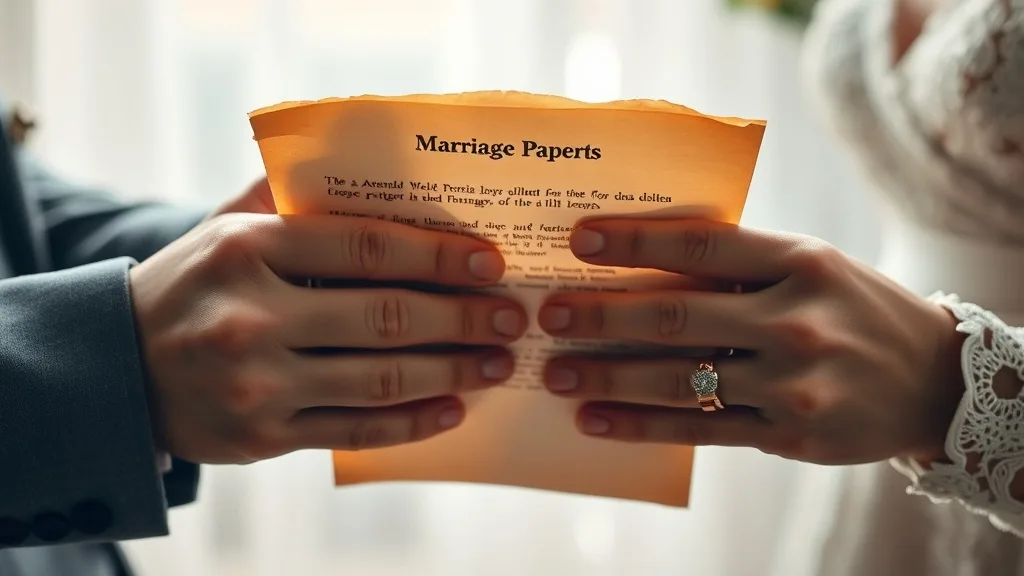 Dream symbol: marriage papers: intro