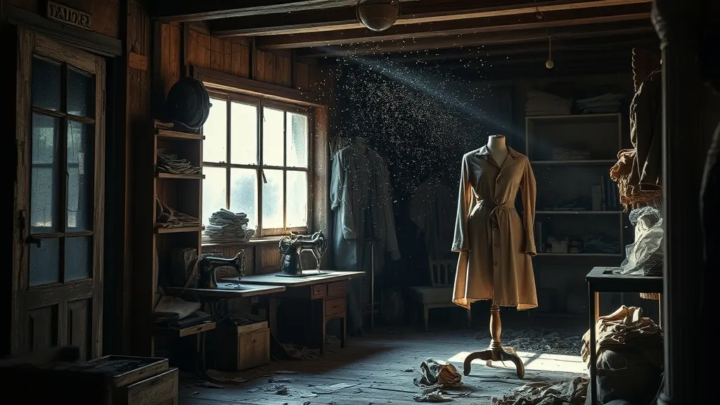 Dream symbol: tailoring shop: scenarios: Dream of a Run-down Tailoring Shop