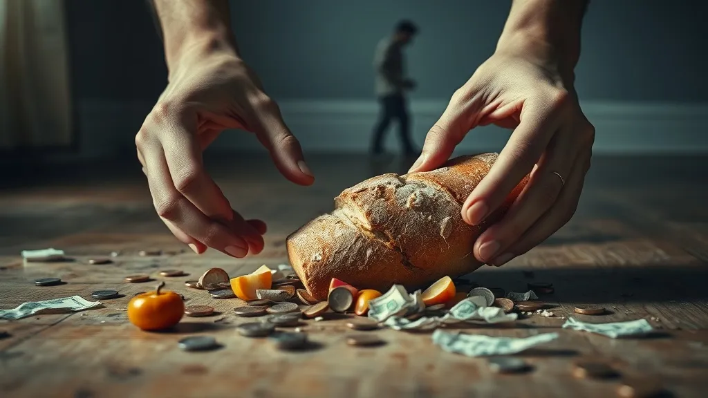 Dream symbol: dropping food: symbolism: Warning About Financial or Emotional Instability
