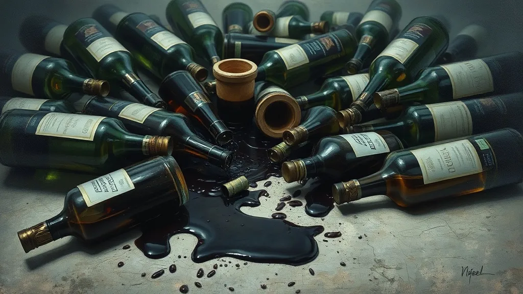Dream symbol: drunk bottles: symbolism: Loss of Control and Inhibition