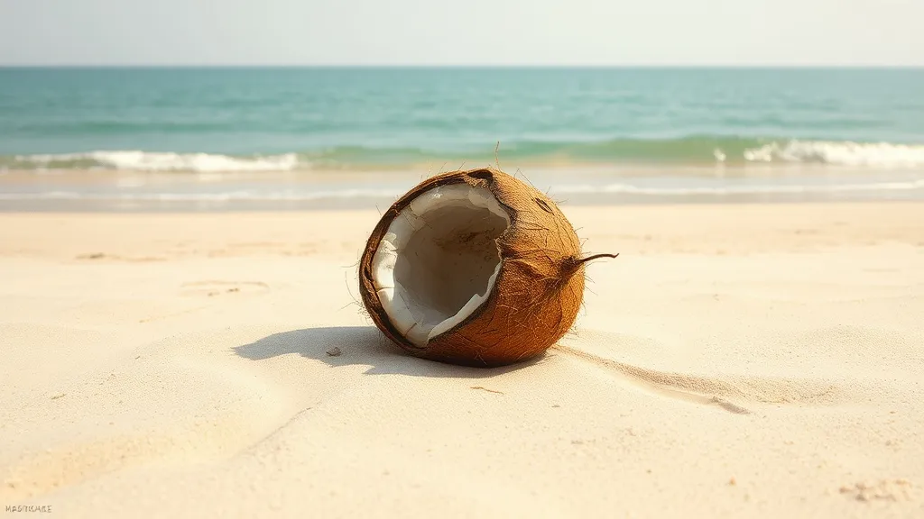 Dream symbol: dry coconut: scenarios: Dream of a Dry Coconut on the Beach