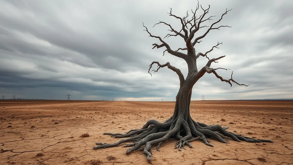 Dream symbol: dry trees: scenarios: Dream of a dry tree with no leaves