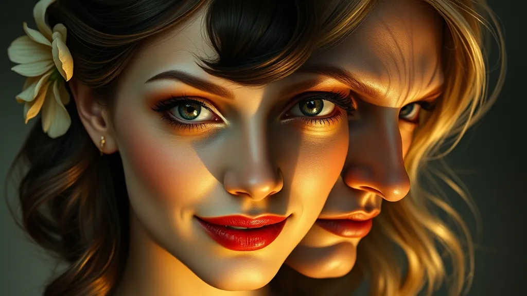 Dream symbol: dual-faced woman: scenarios: Dreaming About a Beautiful Dual-Faced Woman:  Attraction and Danger