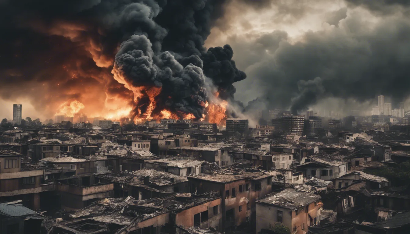 Dream symbol: earthquake: scenarios: Dream of Earthquake Causing Fire