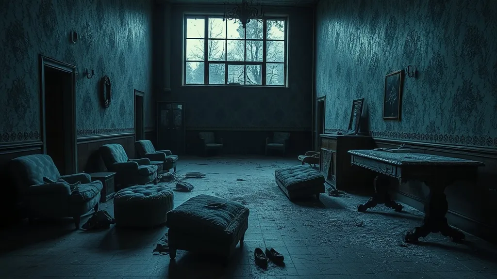 Dream symbol: eerie lobby: scenarios: Dream of an Eerie Lobby with Broken Furniture