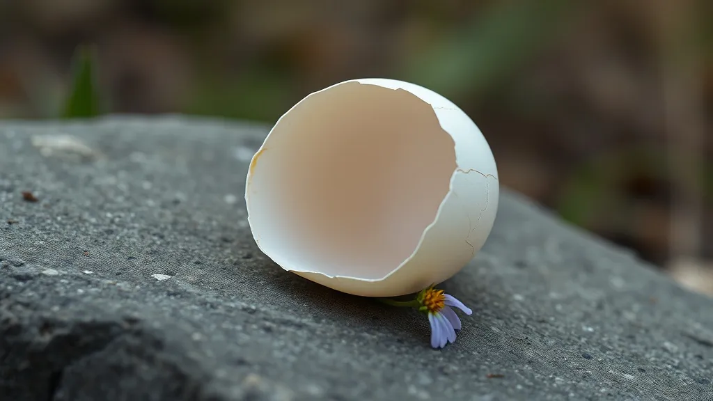 Dream symbol: eggshell: scenarios: Dream about a Single Eggshell