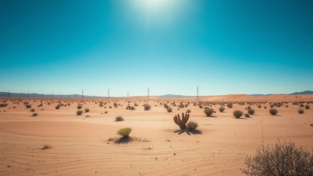 Dream symbol: electric pole lines: scenarios: Dream of Electric Pole Lines in the Desert