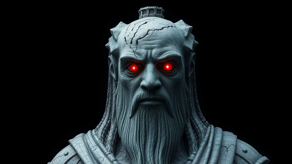 Dream symbol: gray statue: scenarios: Dream of a Gray Statue with Red Eyes