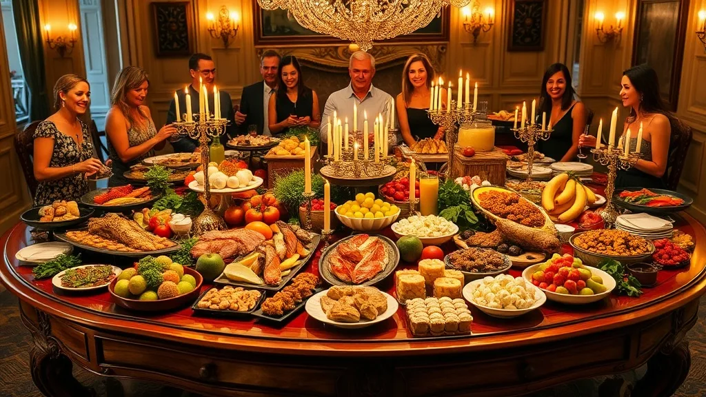 Dream symbol: large beautiful table: scenarios: Dream of a Large Beautiful Table Covered in Food