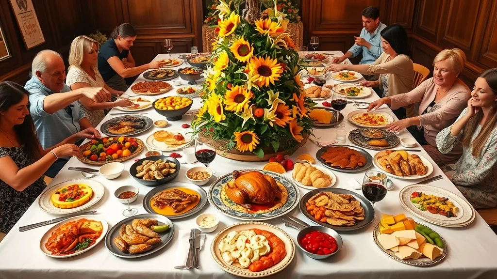 Dream symbol: large beautiful table: symbolism: Feasting and Indulgence