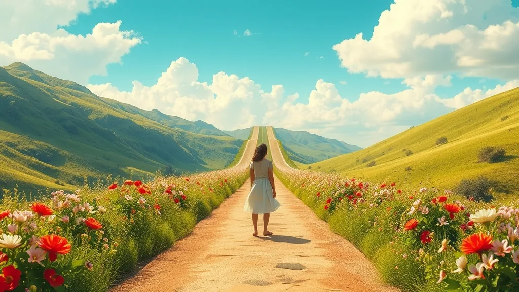 Dream symbol: straight pathway: symbolism: New Opportunities and Beginnings