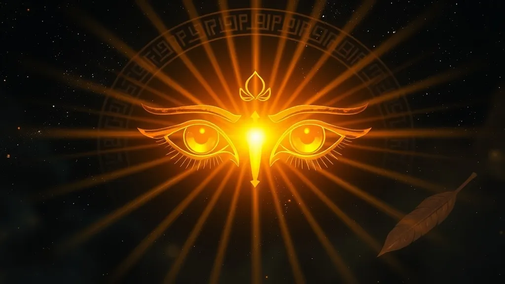 Dream symbol: eyes of ra: scenarios: Dream of the Eyes of Ra Radiating Divine Energy