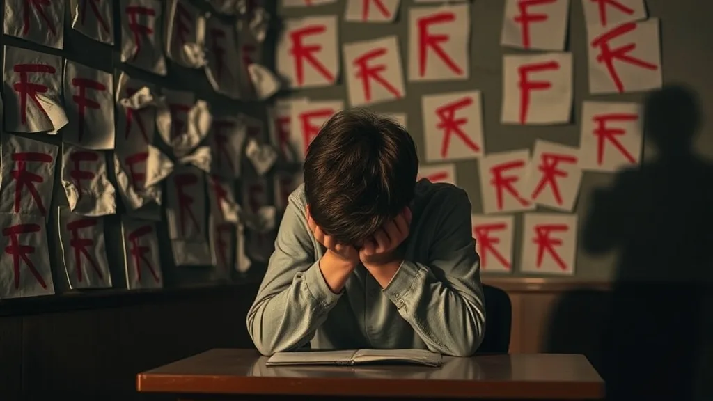 Dream symbol: f grade: symbolism: Academic Anxiety