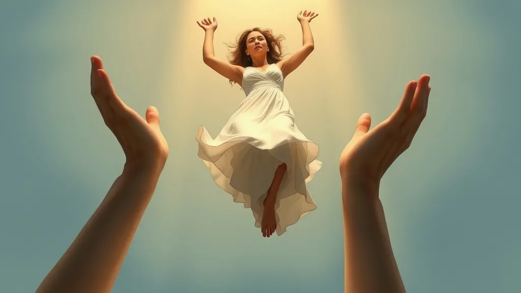 Dream symbol: dropping into his hands: symbolism: Dependence and Submission