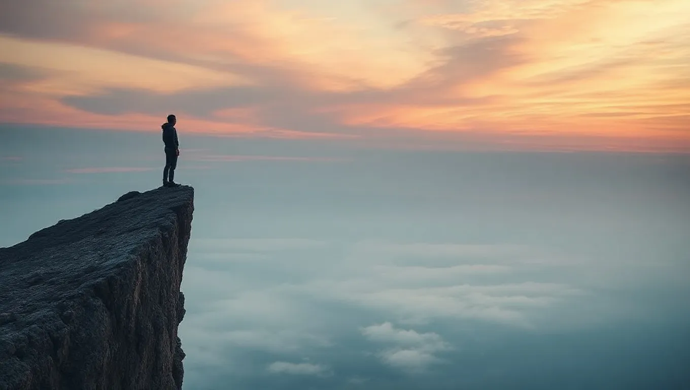 Dream symbol: falling off the cliff: symbolism: Letting Go of Past Attachments