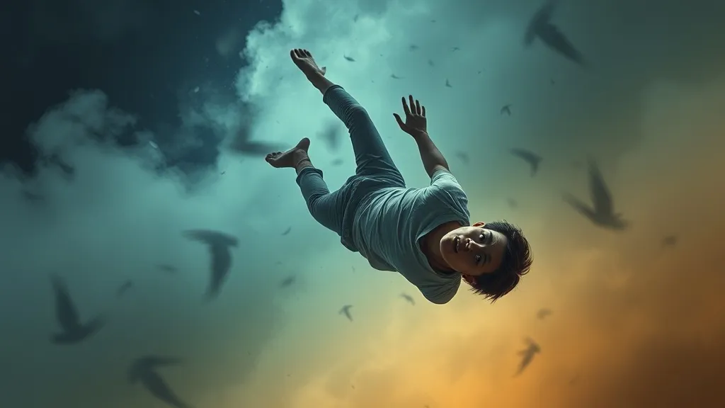 Dream symbol: falling to the ground: scenarios: Dream about Falling and Waking Up Suddenly