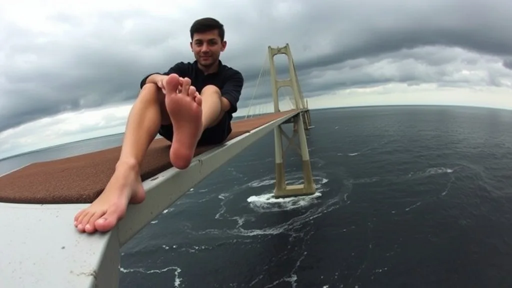 Dream symbol: feet dangling: scenarios: Dream of Feet Dangling from a Bridge