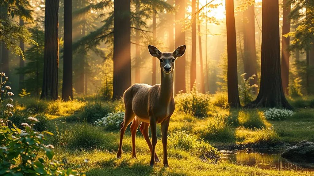 Dream symbol: female deer: symbolism: Peaceful Harmony with Nature