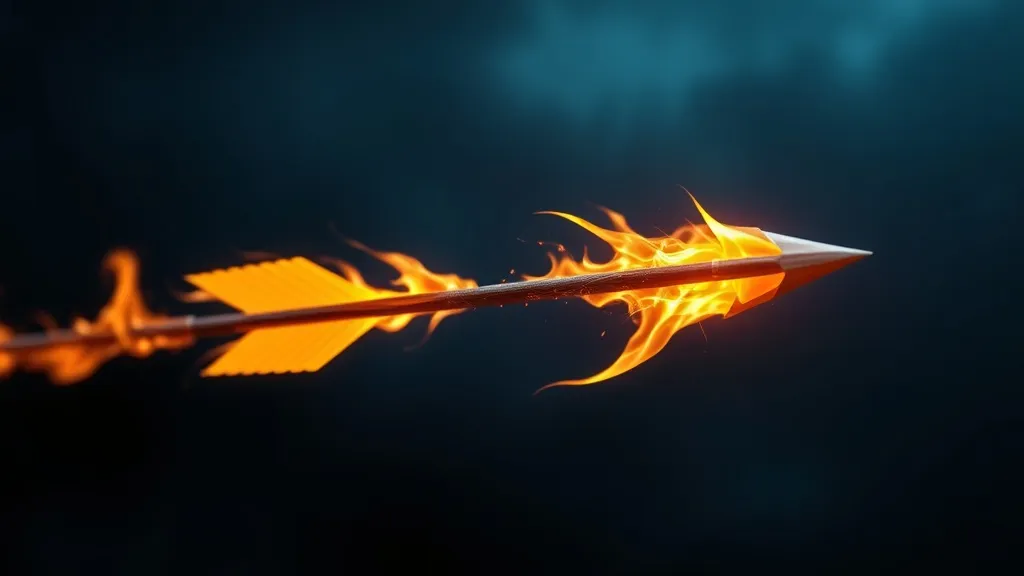 Dream symbol: arrow on fire: symbolism: Urgent Need for Action