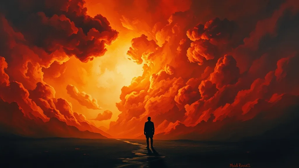 Dream symbol: clouds like fire or red: scenarios: Dreaming of Infernal Clouds and Hidden Dangers