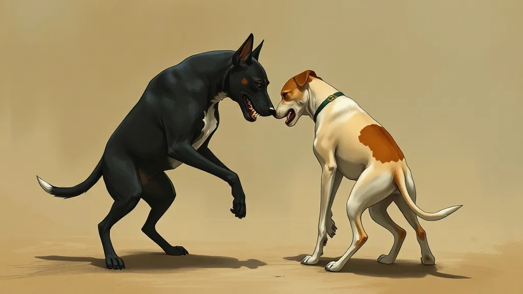 Dream symbol: fighting dogs: scenarios: Dreaming of Dogs Fighting Over Territory
