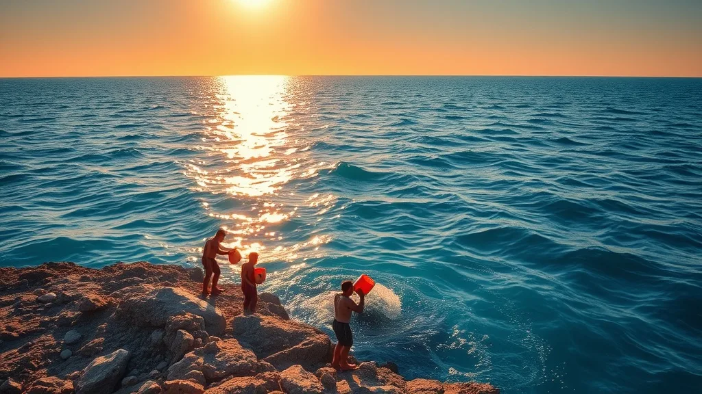 Dream symbol: filling up: scenarios: Dream of Filling Up a Sea