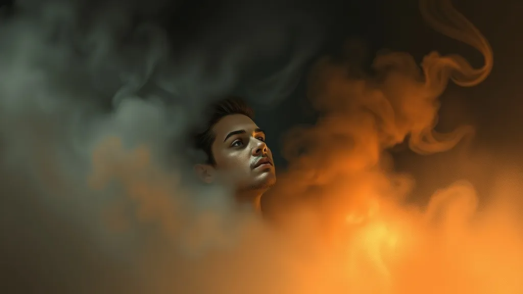 Dream symbol: fire and smoke: scenarios: Dreaming of seeing your reflection in the smoke