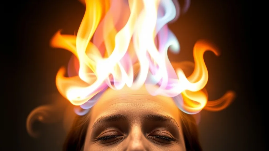 Dream symbol: fire of the holy ghost: scenarios: Dream of fire on the head