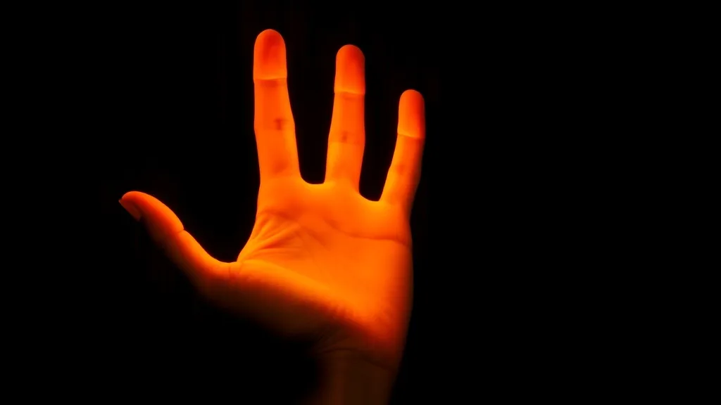 Dream symbol: flashing orange hand: symbolism: Emotional Intensity