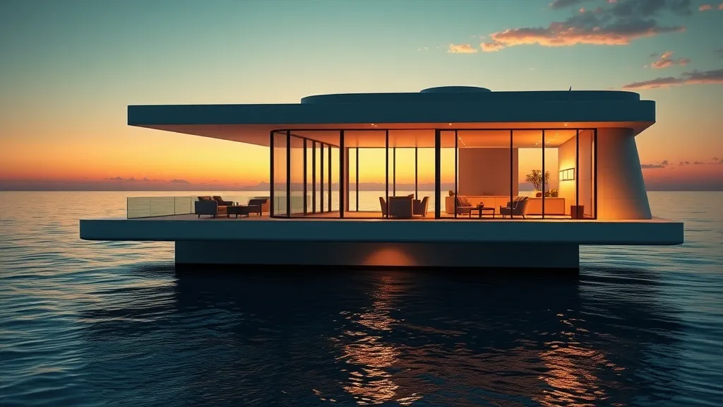 Dream symbol: floating homes: scenarios: Dream About a Luxurious Floating Home