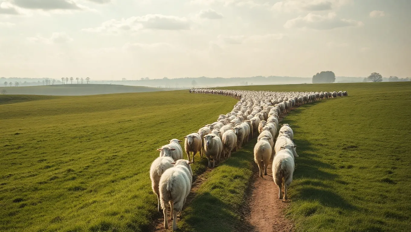 Flock of Sheep in Dreams Meaning and Interpretation